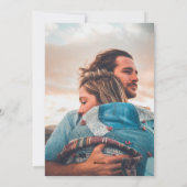 Rustieke groene dennen rood Merry Christmas 3 foto Feestdagenkaart (Achterkant)