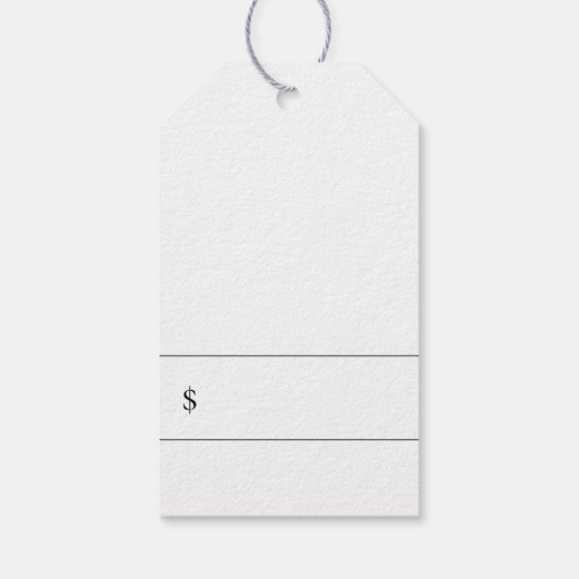 Rustieke groene distel bloemprijs Labels Cadeaulabel (Achterkant)