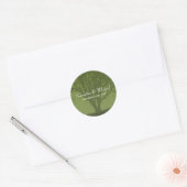Rustieke Groene Eiken Boom Bruiloft Favor Label (Envelop)
