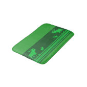 Rustieke groene eland memory foam badmat (Gekanteld)