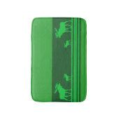 Rustieke groene eland memory foam badmat (Voorkant Verticaal)