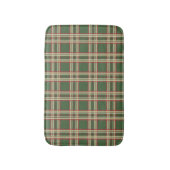 Rustieke groene geruite badmat badkamer tapijt (Voorkant Verticaal)