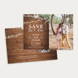 Rustieke Groene Hart Foto Save The Date