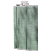 Rustieke Groene Houten Muur met Gevlekte Heupfles (Links)