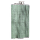 Rustieke Groene Houten Muur met Gevlekte Heupfles (Rechts)