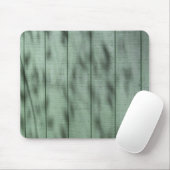 Rustieke Groene Houten Muur met Gevlekte Muismat (Met muis)