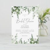 Rustieke groene Ivy & Sage Vrijgezellenfeest Kaart (Staand voorkant)