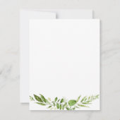 Rustieke Groene Krans Bruiloft Save The Date Kaart (Achterkant)