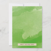  rustieke groene lantaarn verjaardagsfeestje kaart (Achterkant)