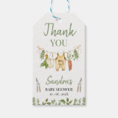 Rustieke Groene Lokale Baby Shower Cadeaulabel (Voorkant)