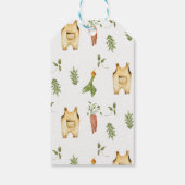 Rustieke Groene Lokale Baby Shower Cadeaulabel (Achterkant)