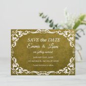 Rustieke groene Mexicaanse bruiloft – Bewaar de da Save The Date (Staand voorkant)