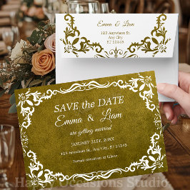Rustieke groene Mexicaanse bruiloft – Bewaar de da Save The Date
