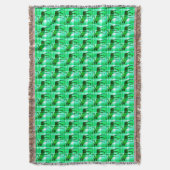 Rustieke groene plaid elanden gooien deken (Voorkant Verticaal)