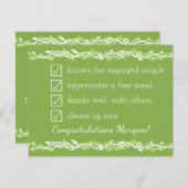 Rustieke Groene Plant | Trouw Wingerd Wees Mijn Br (Voorkant / Achterkant)