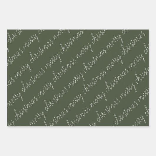 Rustieke groene vrolijke kerstboom vakantie inpakpapier vel (Voorkant 2)