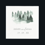 Rustieke Groene Waterverf Bomen Woodland Wedding Servet<br><div class="desc">Rustieke groene Waterverf Trees Woodland Wedding Napkins - Deze rustieke bruiloft servetten zijn voorzien van een dromerig bos van groene waterverven, ideaal voor een bos-thema feest. Het op natuur geïnspireerde ontwerp past bij bruiloften in de buitenlucht en bergachtige locaties. Een charmant detail voor eco-liefhebbende koppels die dol zijn op rustieke...</div>