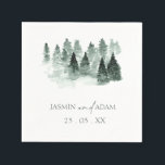 Rustieke Groene Waterverf Bomen Woodland Wedding Servet<br><div class="desc">Rustieke groene Waterverf Trees Woodland Wedding Napkins - Deze rustieke bruiloft servetten zijn voorzien van een dromerig bos van groene waterverven, ideaal voor een bos-thema feest. Het op natuur geïnspireerde ontwerp past bij bruiloften in de buitenlucht en bergachtige locaties. Een charmant detail voor eco-liefhebbende koppels die dol zijn op rustieke...</div>