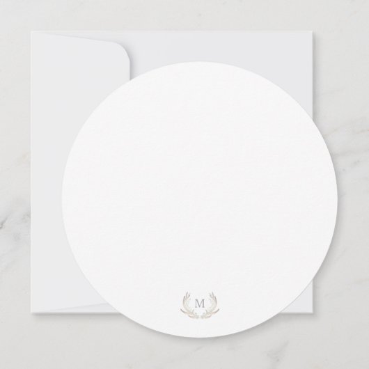 Rustieke groene wijnstok | Waterverf bruiloft uitn Kaart (Achterkant)