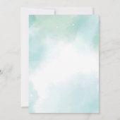 Rustieke groene witte pompoen herfst bruidsdouche kaart (Achterkant)