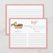 Rustieke groenten Vrijgezellenfeest Receptenkaart (Voorkant / Achterkant)