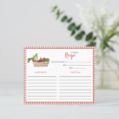 Rustieke groenten Vrijgezellenfeest Receptenkaart (Staand voorkant)