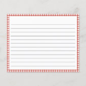 Rustieke groenten Vrijgezellenfeest Receptenkaart (Achterkant)