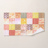 Rustieke  Grunge Patchwork Quilt Pattern Bad Handdoek (Handdoek)