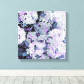 *~* Rustieke Grunge Rhododendron Bloemen Witte Blu Canvas Afdruk (Insitu (Houten vloer))