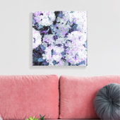 *~* Rustieke Grunge Rhododendron Bloemen Witte Blu Canvas Afdruk (Insitu (Woonkamer))