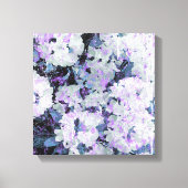 *~* Rustieke Grunge Rhododendron Bloemen Witte Blu Canvas Afdruk (Voorkant)