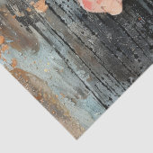 Rustieke Grunge Rood Poppy Abstract Bloemen Decoup Tissuepapier (Detail)