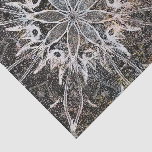  rustieke grunge textuur Bohemian Mandala Tissuepapier (Detail)