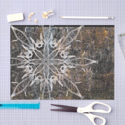 rustieke grunge textuur Bohemian Mandala Tissuepapier (Craft)