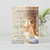 Rustieke Hacienda Bruid Mexicaanse bruiloft Kaart (Staand voorkant)