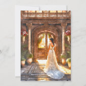 Rustieke Hacienda Bruid Mexicaanse bruiloft Kaart (Achterkant)
