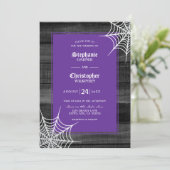 Rustieke Halloween bruiloft Kaart (Staand voorkant)