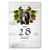 Rustieke Halloween bruiloft Kaart (Achterkant)