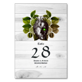 Rustieke Halloween bruiloft Kaart