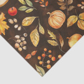 Rustieke Halloween Fall Leaves Pumpkin Tissuepapier (Detail)