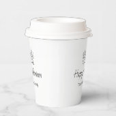 Rustieke Halloween Party Eenvoudige Herfst Pompoen Papieren Bekers (Rechts)