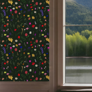 Rustieke  Hand geschilderd Wildflower Pattern Behang