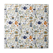 Rustieke Hand geschilderde landelijke keuken Tegeltje (Voorkant)