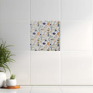 Rustieke Hand geschilderde landelijke keuken Tegeltje