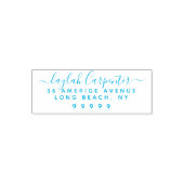 rustieke hand getekend script volledige naam retou  zelfinktende stempel (Design)