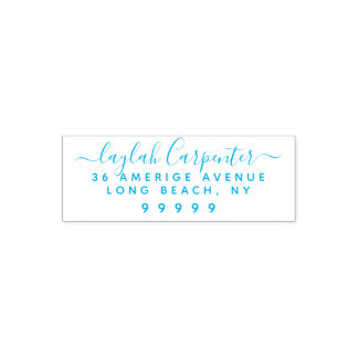 rustieke hand getekend script volledige naam retou  zelfinktende stempel