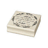 Rustieke Hand getrokken krans bewaar de datum Rubberstempel (Stempel)