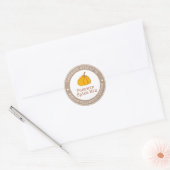Rustieke handgemaakt met liefde | Pumpkin Spice La Ronde Sticker (Envelop)