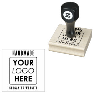 Rustieke Handgemaakte Business Logo & Text Profess Rubberstempel