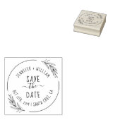 Rustieke handgeschreven koppels namen opslaan de d rubberstempel (Gestempeld)